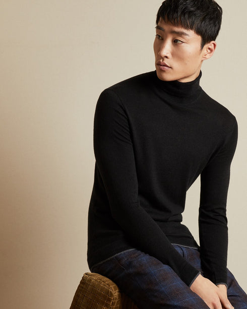 <P>Ls Fine Gauge Roll Neck</P>