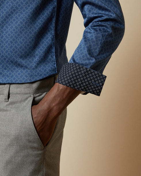 <P>Cotton Geo Print Shirt</P>
<P><Span>What Could Be More Dapper Than Whonos? Made In Cotton With A Geo Print Design, This...