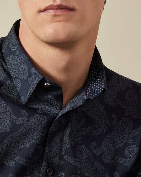 <P>Cat Printed Shirt</P>