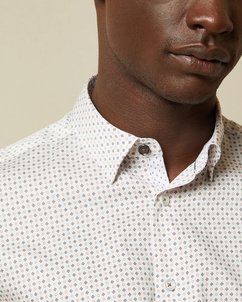 <P>Cotton Geo Print Shirt</P>
<P><Span>Bring A Fun Pop Of Print To Looks With The Sortit Shirt From Ted. Designed With A G...