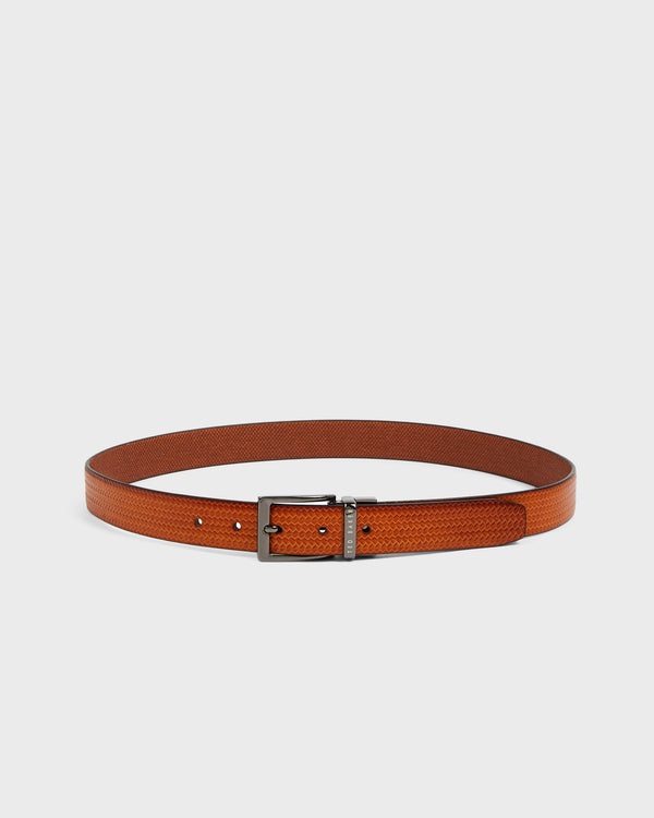 <P Class="Description">Be Double Faced Style-Wise. The Peckham Belt Has Been Made From Structured Leather, And Finished Wi...