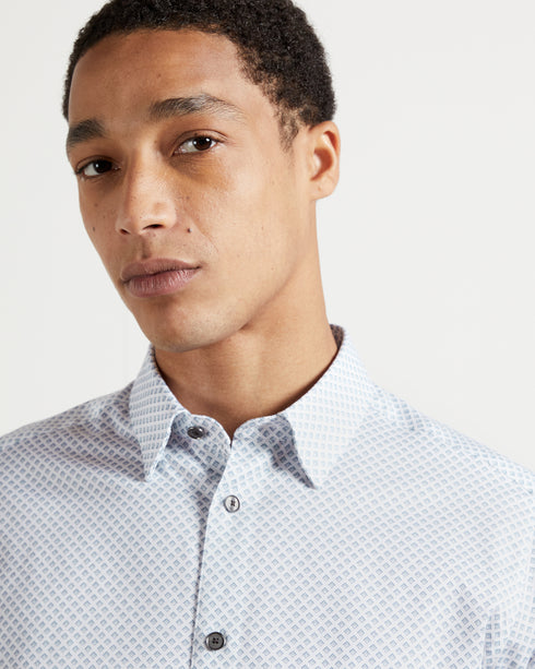 <P><Span>The Scrambl Shirt From Ted Baker Is Made From Comfortable Cotton Blended With Stretch Fabric For A Fitted Style. ...