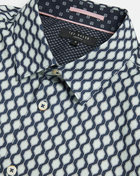 <P Class="Description"><Span>Elevate Your Shirt Collection And Huncomb Up Your Look With This Dapper Shirt. Made In Cool C...