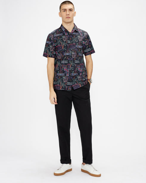 <P>Ss Retro Print Shirt</P>