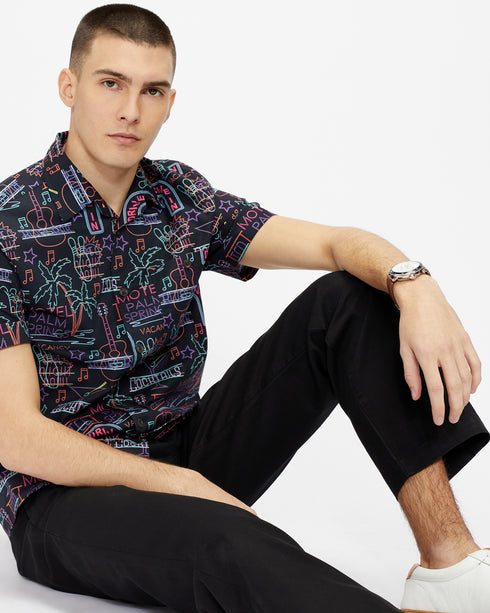 <P>Ss Retro Print Shirt</P>