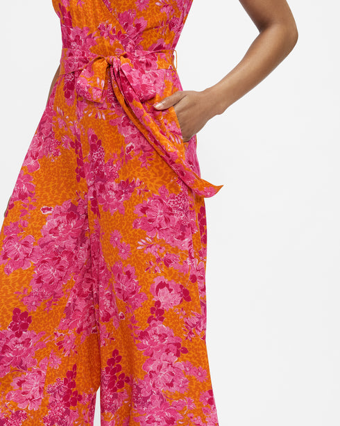 <P>Wide Leg Culotte Jumpsuit</P>