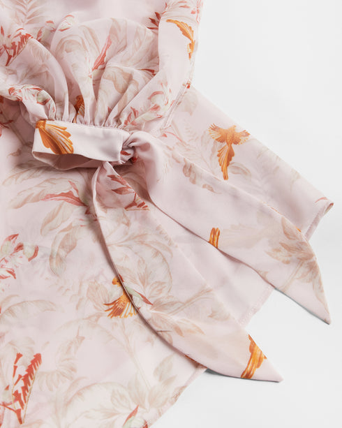 <P><Span Style="Text-Decoration: Underline;">One Shoulder Balloon Sleeve Cover Up</Span></P>