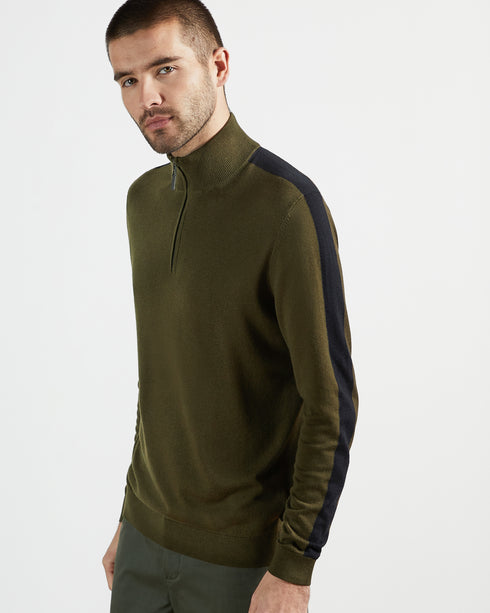 <P Class="Description">Set Your Stripes. Ofica Is A Simple, Everyday Top With An Extra Touch Of Versatility. The Zip?Ôøω?¬...