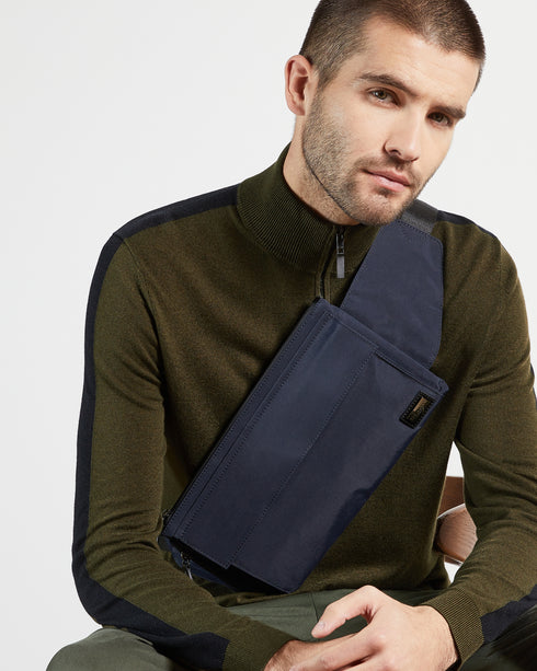 <P Class="Description">Set Your Stripes. Ofica Is A Simple, Everyday Top With An Extra Touch Of Versatility. The Zip?Ôøω?¬...