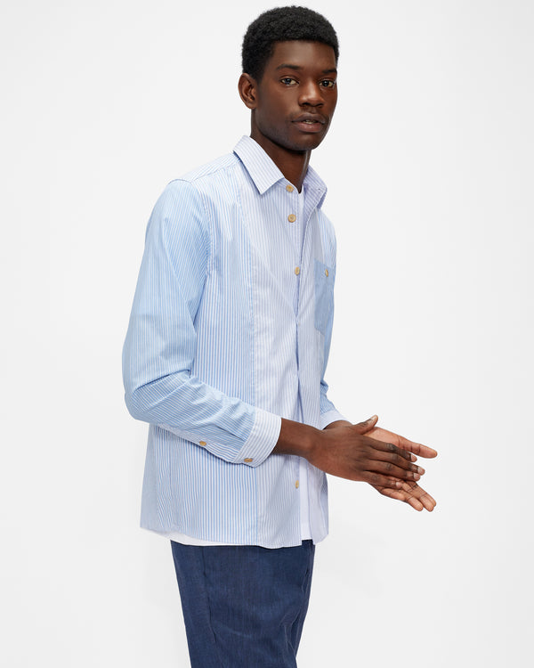 <P>Ls Mix Stripe Shirt</P>