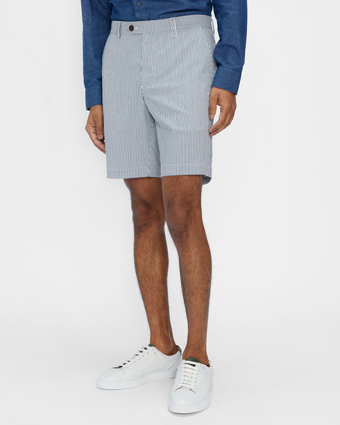 <P>White And Blue Stripe Short</P>