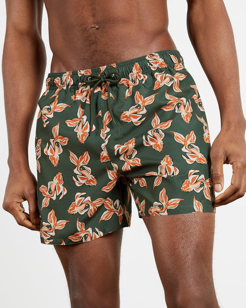 <P>Fish Printed Swimshort</P>