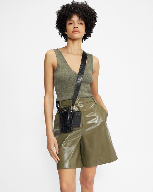 <P>Skinny V Neck Rib Tank</P>