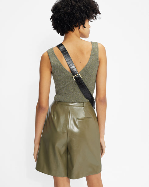 <P>Skinny V Neck Rib Tank</P>