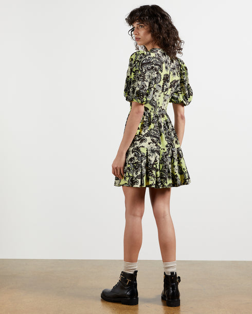 <P>Paisley Mini Puff Sleeve Dress</P>
<P><Meta Charset="Utf-8"><Span>Here Comes The Remeiy Dress With Short Puff Sleeves, ...