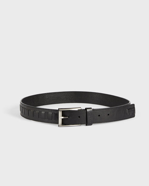 <P>T Woven Leather Belt</P>