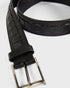 <P>T Woven Leather Belt</P>