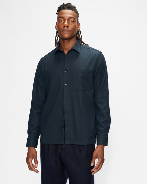 <P>Ls Twill Flannel Shacket</P>