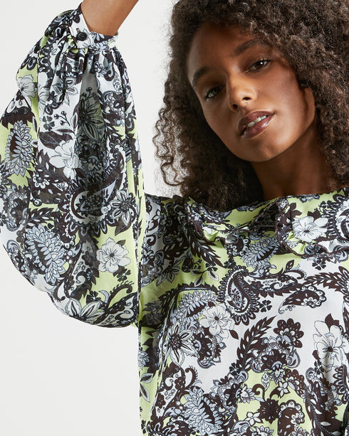 <P Class="Description">Statement Blouson Sleeves, Oversized Collar And Prints, Please. When It Comes To Looking The Part, ...