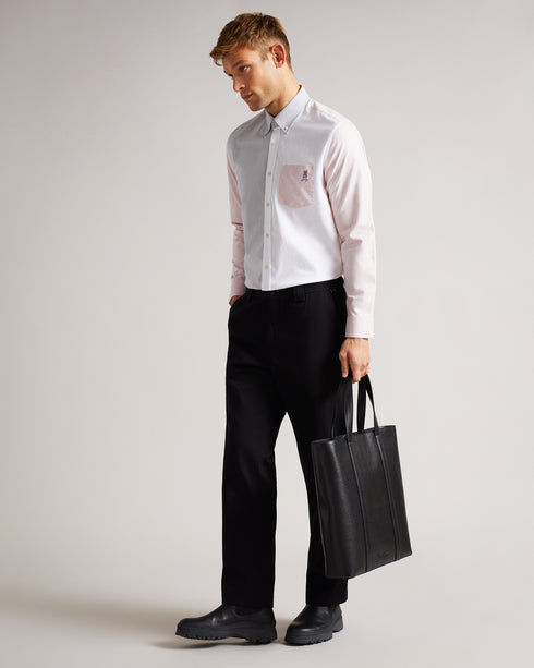 <P>Ls Colour Block Oxford Shirt</P>