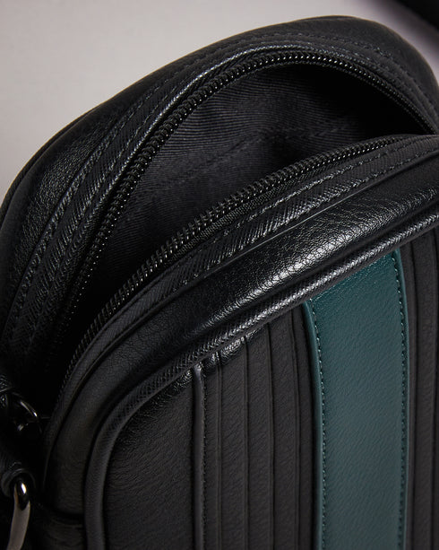 <P><Span Style="Text-Decoration: Underline;">Striped Pu Flight Bag</Span></P>
<Div Class="Finer-Details-Accordionstyled__D...