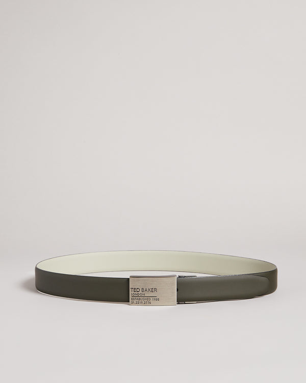 <P>Reversible Plate Leather Belt</P>