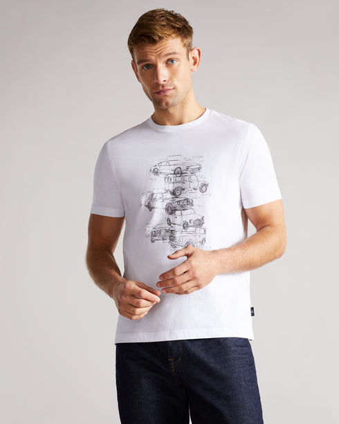 <P>Ss Car Graphic Printed T-Shirt</P>