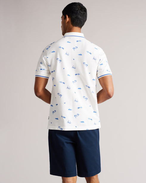 <P>Ss Printed Polo</P>