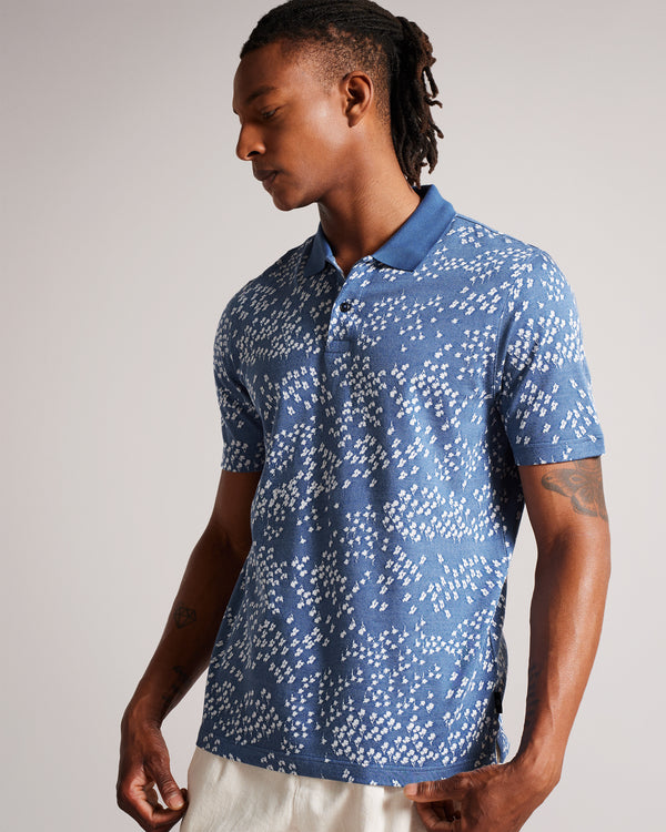 <P>Ss All-Over Floral Jacquard Polo</P>