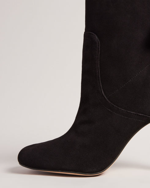 <P>Heeled Leather Boot</P>