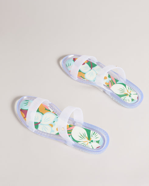 <P>Sunburst Two Strap Jelly Flip Flop</P>