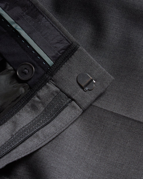 <P>Slim Charcoal Twill Suit Trouser</P>