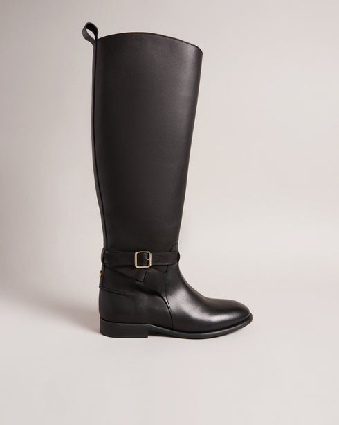 <P>Leather Knee High Boot</P>
