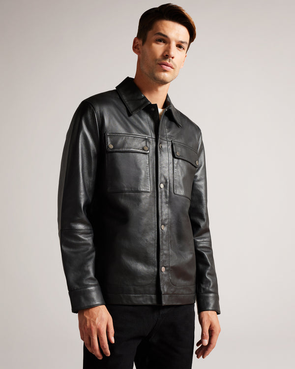 <P>Leather Shacket</P>
