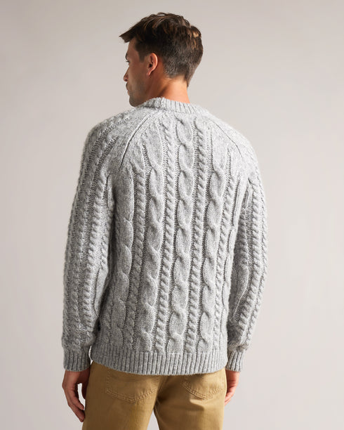 <P>Ls Cable Knit Crew Neck</P>