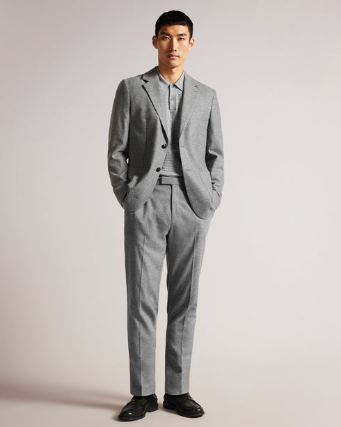 <P>Slim Fit Flannel Blazer</P>