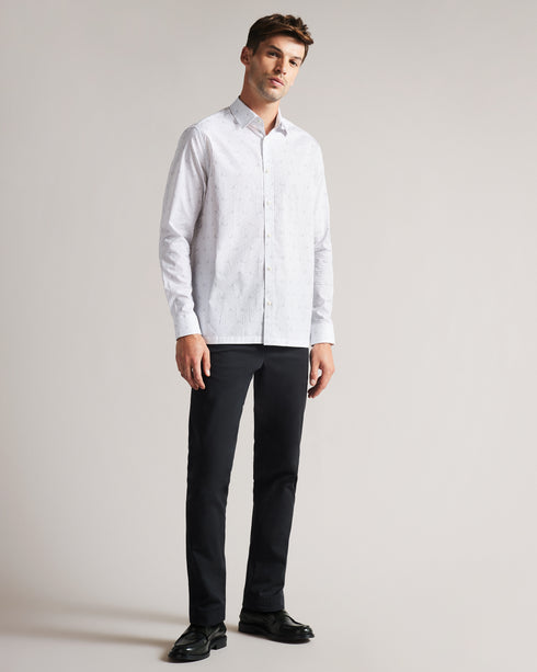 <P>Ls Mini Dog Print Shirt</P>