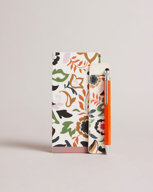 <P>Folk Floral Touch Screen Pen &Amp; Pouch</P>