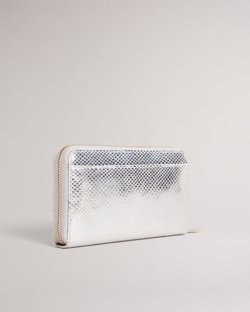 <P>Imitation Snake Large Zip Around Purse</P>