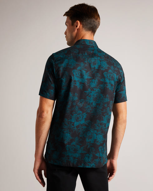 <P>Ss Tapestry Floral Print Shirt</P>