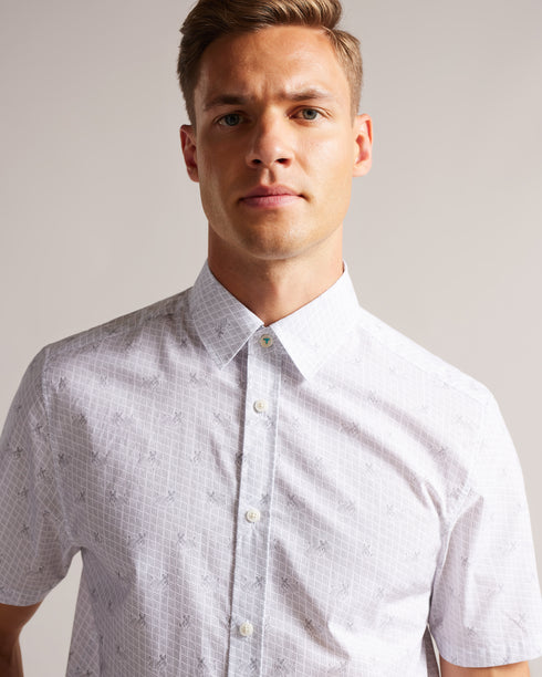 <P>Ss Mini Dog Print Shirt</P>