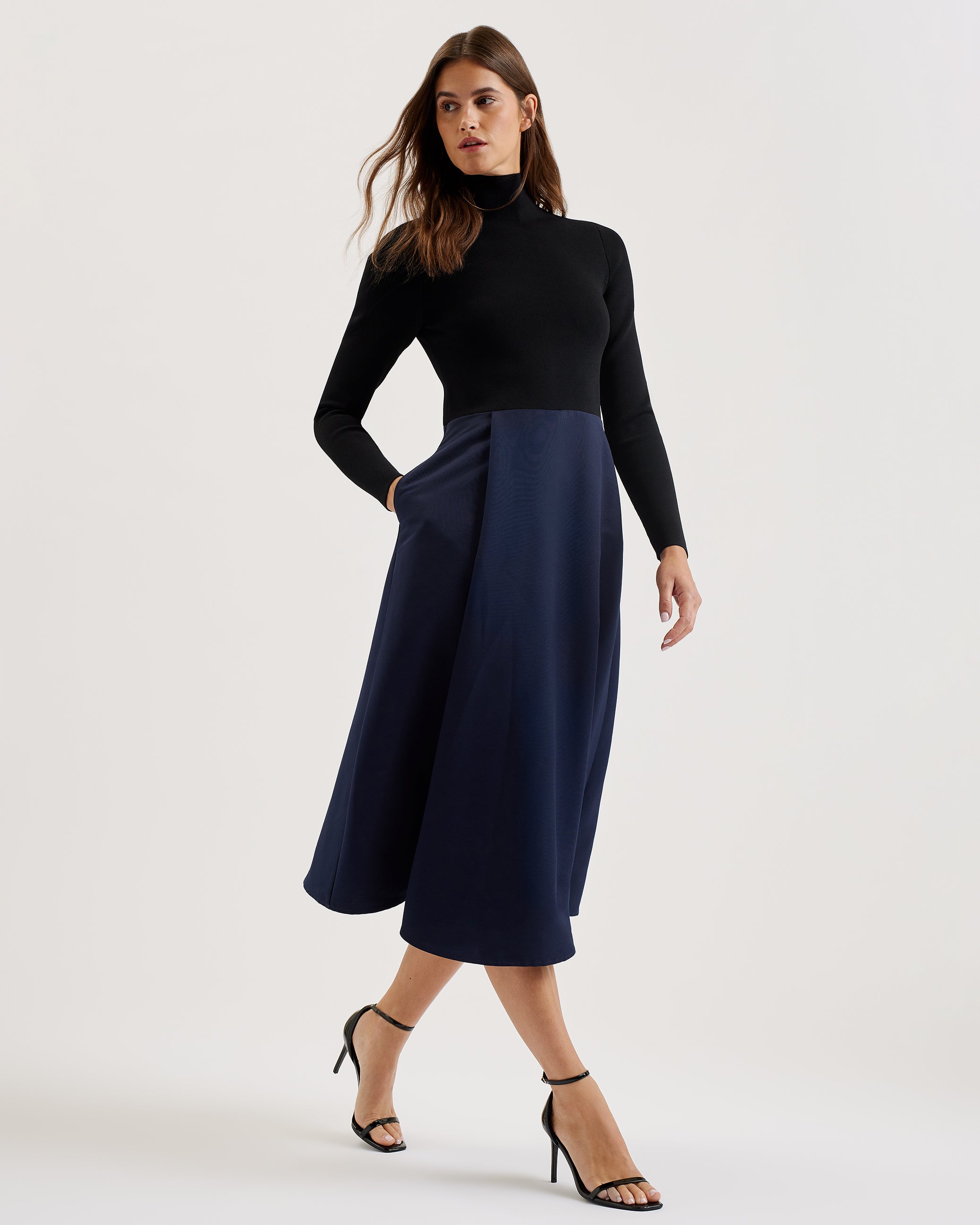 CHIRA Knit Bodice Dress With Wrap Skirt | Ted Baker Croatia – Ted