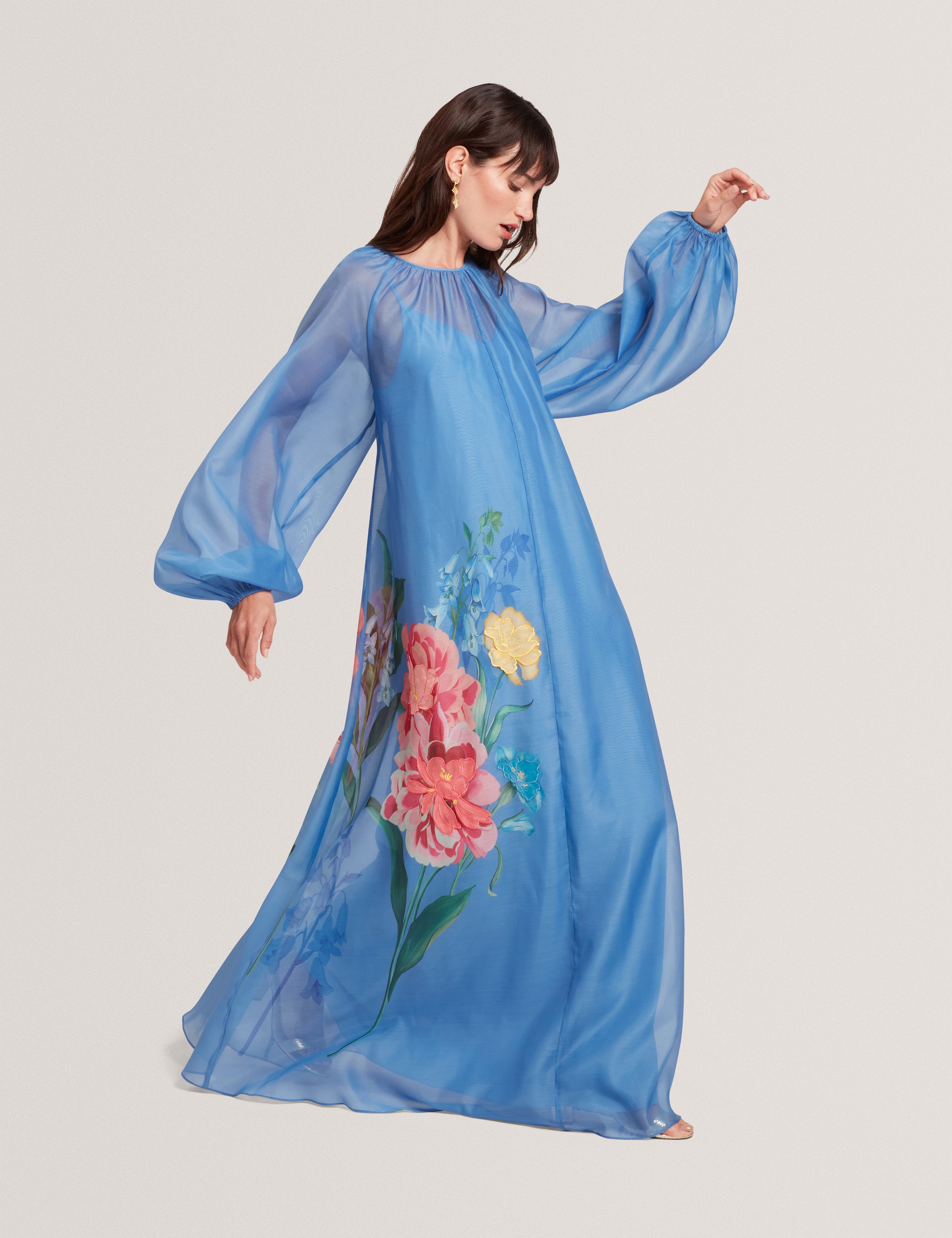 TED BAKER*AGNEL レース パフスリーブ シャツドレス Ted Baker（テッドベーカー）の「ABRIEE フラワープリント