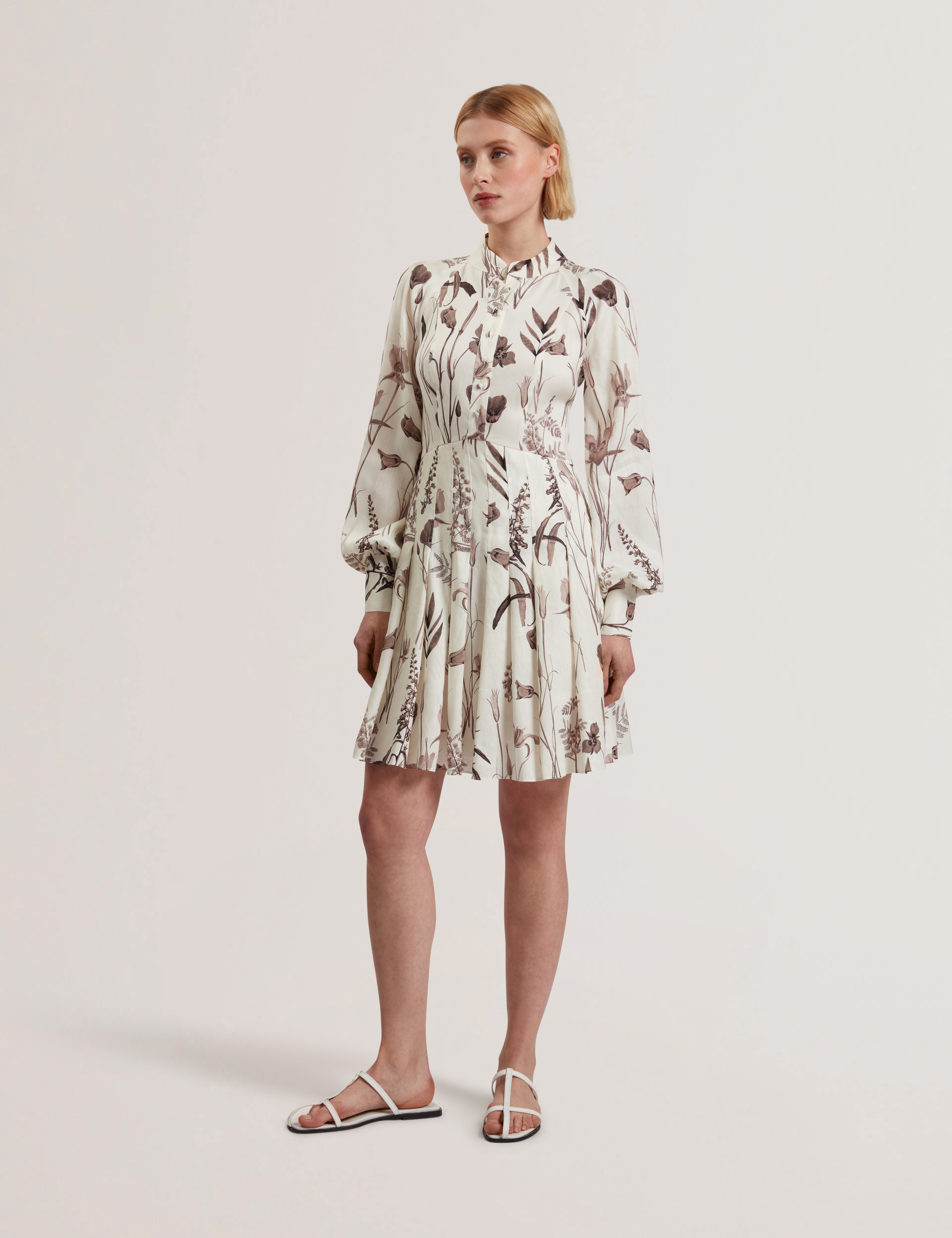 ted baker linen dress Ted Baker London Utala Linen Dress In White - 71% Off