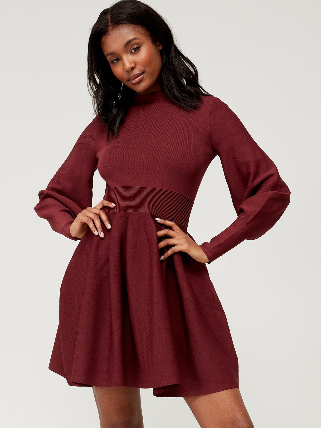 Ted baker discount burgundy dress - Official Online Store